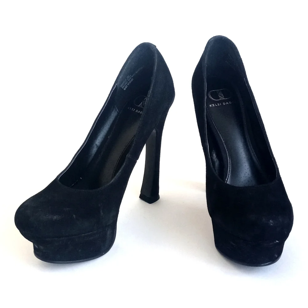 Kelsi Dagger Feminine Women's Black Suede Abrielle Platform 5